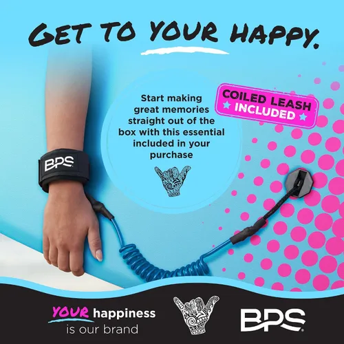 Vista 6 de BPS Tabla de Bodyboard "Shaka" de Nueva Zelanda para Todas las Condiciones de Olas - Ligera con Núcleo de EPS, Parte Inferior Lisa de HDPE, Tablas