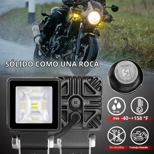 Vista 5 de Luces LED de 2 pulgadas con DRL 2 luces de conducción