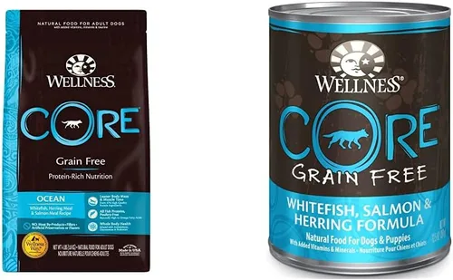 Vista 10 de Wellness CORE - Alimento seco para perros de raza pequeña, harina de pavo y pollo, bolsa de 4 libras CORE en paté de comida húmeda para perros