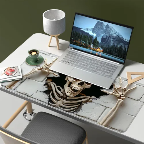Vista 7 de Alfombrilla de mouse extragrande para juegos con base de goma antideslizante, impermeable para teclado, mouse y oficina, perfecta para jugadores