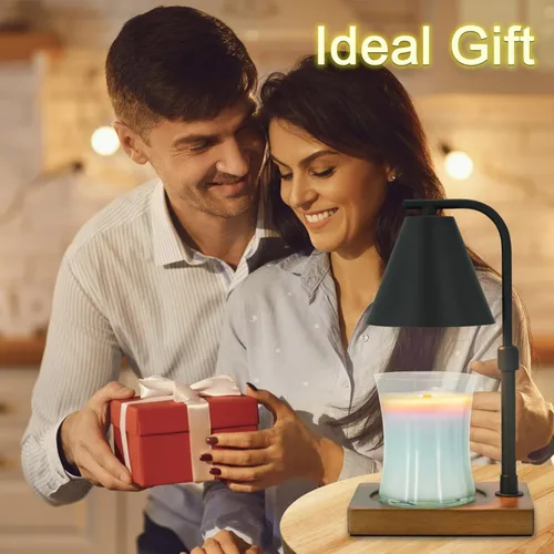 Vista 7 de Lámpara calentadora de velas con temporizador para mujer, calentador de velas de altura ajustable, regalos de inauguración de la casa, decoración