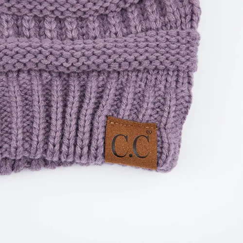 Vista 457 de C.C Trendy Warm Chunky Soft Stretch Cable Knit Beanie
