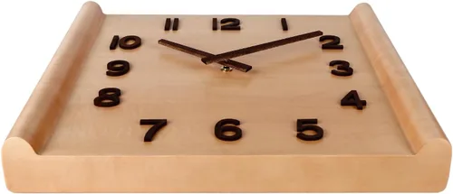 Vista 5 de Reloj de pared de 14 pulgadas; reloj de pared de madera; decoraciones para colgar en la pared; decoraciones; reloj decorativo grande; reloj