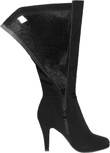 Vista 2 de DREAM PAIRS Botas de tacón alto con plataforma, a la rodilla, para mujer
