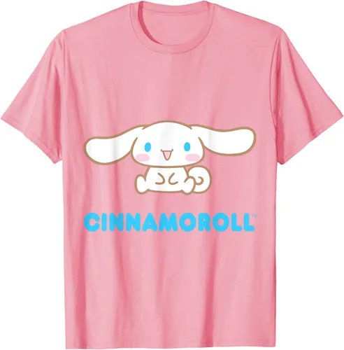 Vista 88 de Cinnamoroll Character Front and Back T-Shirt S Negro