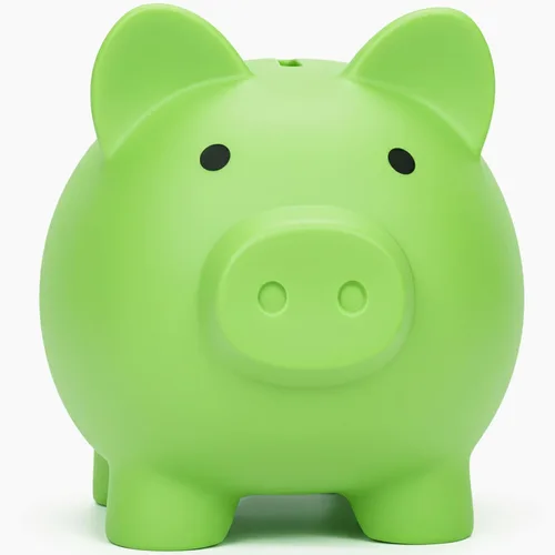 Vista 12 de Alcancía para Sbrvaniy Piggy Coin Banks para niños y niñas, mi primer banco de dinero de plástico irrompible tamaño S/M/L decoración ahorro Navidad
