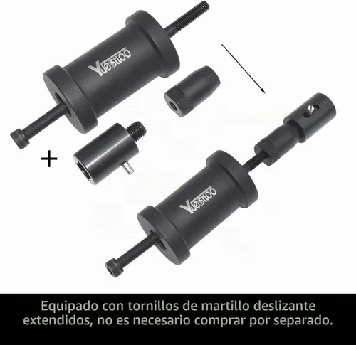 Vista 6 de Herramienta de extracción de inyector de combustible, kit de reemplazo e instalación de sello de inyector, compatible con BMW N14 N18 N20 N26 N47