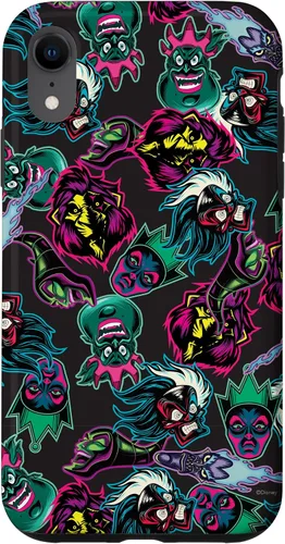 Vista 24 de Funda con estampado de neón malvado de villanos de Disney para iPhone 16