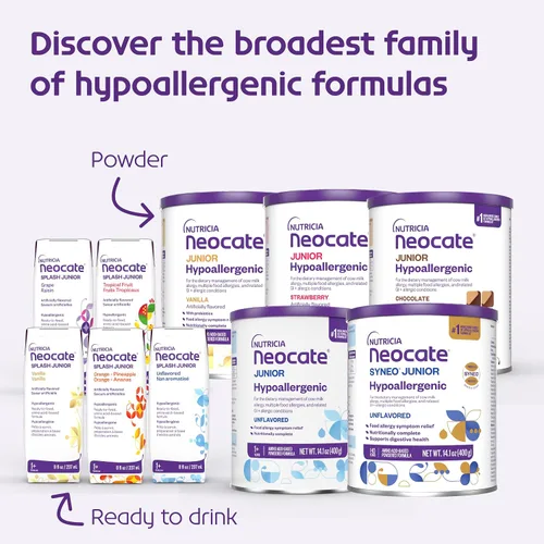 Vista 7 de Nutricia Neocate Junior - Fórmula hipoalergénica, sin lácteos, a base de aminoácidos para niños de 1 año en adelante - Para niños pequeños, niños