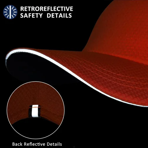 Vista 5 de GADIEMKENSD Gorra de correr para mujer Race Day - Excelente ventilación, ligera, reflectante de seguridad