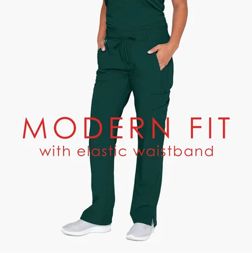 Vista 3 de Pantalón Olivia estilo Grey's Anatomy para mujer - Pantalones médicos súper suaves