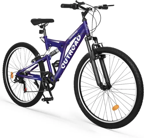 Vista 9 de 26 Inch Mountain Bike for Adult Men Women, 7 Speed Mountian Bicycle with Dual V Brake Suspension MTB Bicycle, Multiple