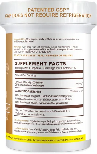 Vista 2 de Probiótico ultra fuerte para hombres y mujeres que apoya la salud intestinal, inmunológica, digestiva y del colon, 6 cepas potentes, 100 mil