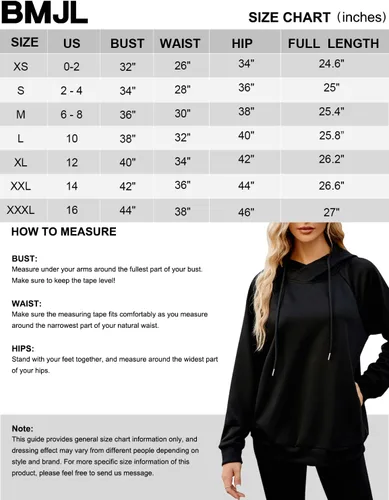 Vista 7 de BMJL Womens Quarter Zip Pullover Oversized Hoodies Sweatshirts With Pocket 2023 Trendy Fall Clothes