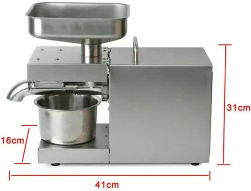 Vista 4 de aceite de oliva automático de la máquina de la prensa del aceite 1500W que presiona el exprimidor del extractor