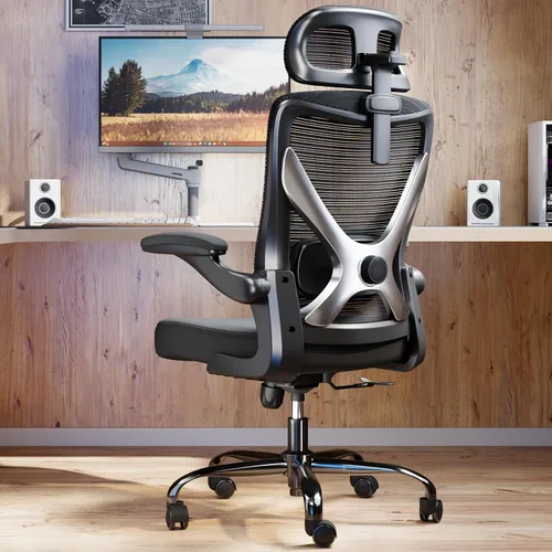 Vista 9 de Silla ergonómica de oficina: sillas de escritorio de oficina en casa con Beige