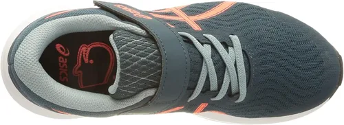 Vista 5 de ASICS Patriot 12 - Tenis de correr con cordones para niños de malla azulroja