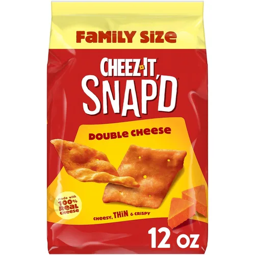 Vista 10 de Cheez-It Snap'd - Pasabocas horneados de doble queso, bolsa de 3.6 onzas (paquete con 6 bolsas)