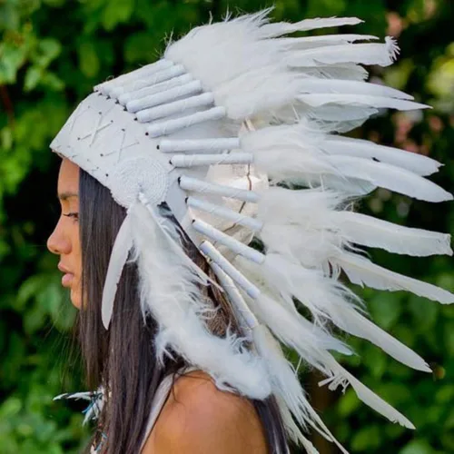 Vista 16 de Novum Crafts Tocado de plumas Inspirado en indios nativos americanos Elige