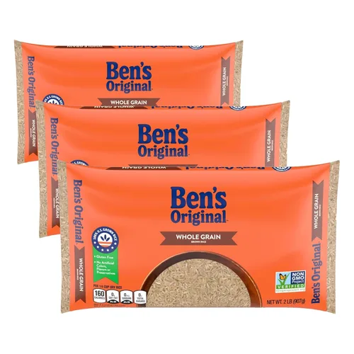 Vista 10 de BEN'S ORIGINAL Arroz integral de grano entero, bolsa de 2 lb
