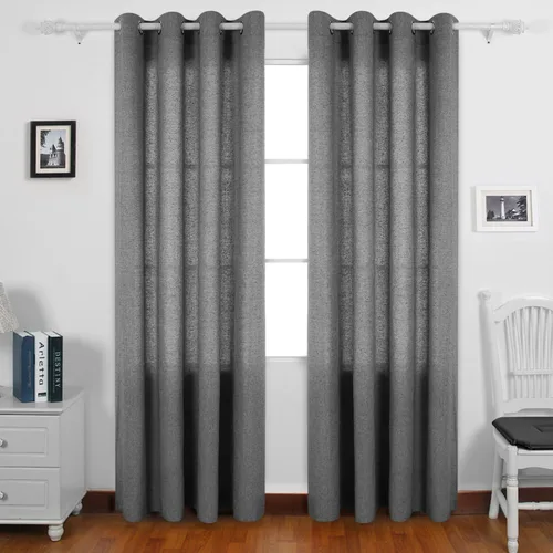 Vista 12 de Deconovo Curtains cortinas de ventana recicladas de algodón para sala de estar