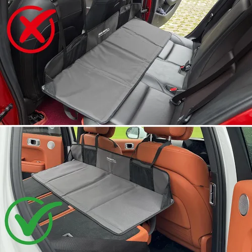 Vista 3 de Placa de extensión del colchón del asiento trasero del coche, extensor Gris-oscuro