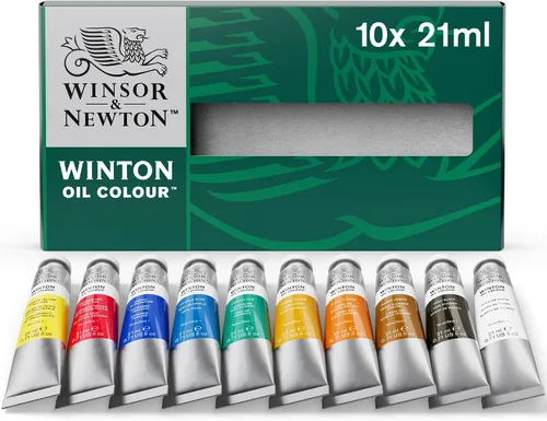 Vista 7 de Winsor & Newton Set de pintura al óleo Winton Color, fluorescente, 3 tubos de 37ml Pigmentos de artista, duraderos, resistentes a la luz
