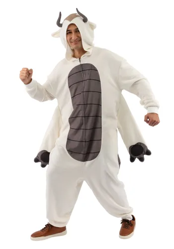 Vista 4 de Disfraz de Onesie de Appa para Adultos de Avatar: The Last Airbender Multicolor