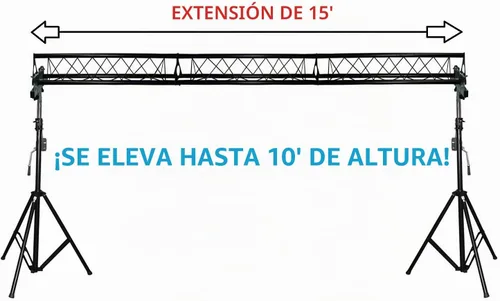 Vista 2 de 15 'de ancho de manivela triangular trussing móvil DJ iluminación braguero sistema triángulo 10 "diámetro trussing en lugar de 6" como otras marcas