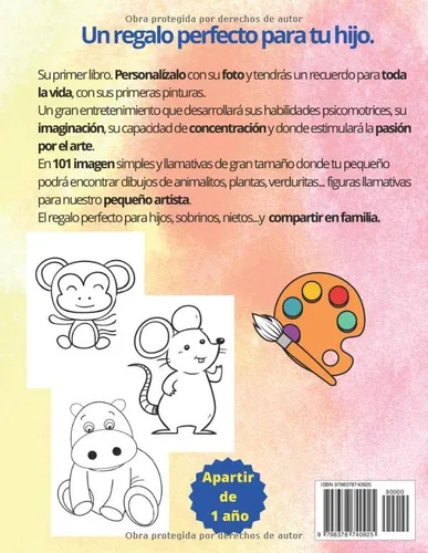 Vista 2 de Mi primer libro para colorear. 101 Dibujo (Spanish Edition)