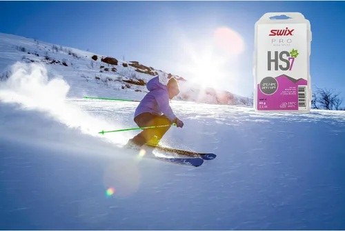 Vista 7 de Swix HS7 - Cera termoadhesiva de alta velocidad para esquí y snowboard para temperaturas cálidas, 2.16 oz