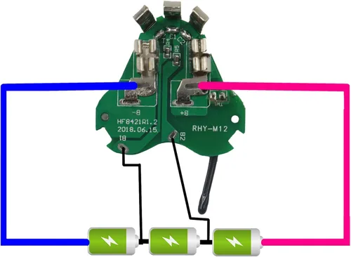 Vista 2 de 3ah Batería de iones de litio PCB Protección placa de circuito de protección de placa de circuito compatible con 48-11-2411 48-11-2401 48-11-2420