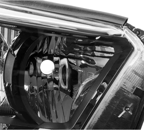 Vista 7 de Faro delantero transparente carcasa negra para Toyota 4Runner 2010