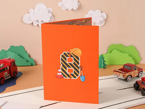 Vista 15 de Liif Tarjeta de cumpleaños emergente 3D para niño de 5 años, sobre incluido