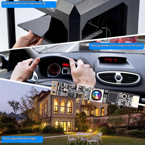 Vista 7 de ELP Cámara USB de enfoque automático de 16 MP con micrófono para computadora Mini UVC USB2.0 Lightburn Cámara Micro USB Seguridad PC Módulo de Lente