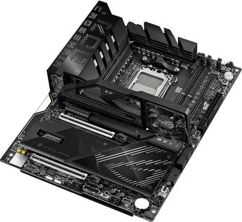 Vista 11 de ASUS ROG Crosshair X870E APEX AMD X870E AM5 ATX Placa Base, AI Avanzado Listo para PC, 18+2+2 Etapas, DDR5, Ventilador de Memoria ROG, Tarjeta ROG