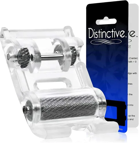 Vista 25 de Distinctive 1 – 4 (cuarto de pulgada) Quilting máquina de coser prensatelas para guía de borde con – Compatible con todos los vástagos Snap-On
