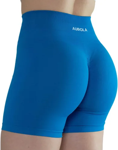 Vista 8 de AUROLA Intensify - Pantalones cortos de entrenamiento para mujer, sin costuras, para gimnasio, yoga, correr, deporte, ejercicio activo, fitness