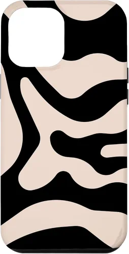 Vista 6 de Funda para iPhone 15 Retro Negro 60s 70s Estético Retro Liquid Swirl Groovy