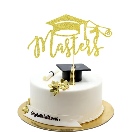 Vista 8 de Arthsdite 1 pieza Adorno para Tarta de Felicitación - Adorno de Tarta de Graduación - 2025 Suministros de Decoración para Fiesta de Graduación