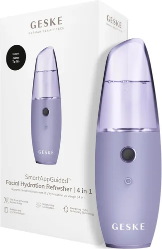 Vista 13 de GESKE SmartAppGuided™ - Refrescante de hidratación facial 4 en 1 Atomizador de agua Máquina de pulverización hidratante Rociador facial