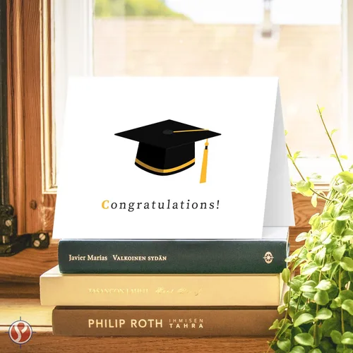 Vista 2 de Tarjetas de felicitación y sobres de graduación – Graduados de clase 2026, agradecimiento, felicitaciones de celebración, saludos plegables