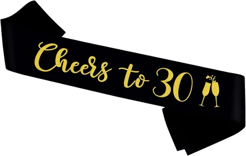Vista 14 de Banda con texto en inglés "Cheers to 20", banda de oro negro con texto en inglés "It's My 20th Birthday" para mujeres y hombres, regalos de feliz 20