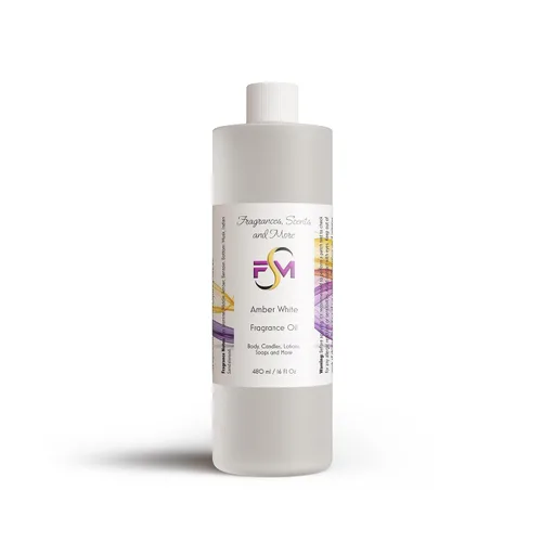 Vista 6 de Aceite de perfume/cuerpo blanco ámbar (7 tamaños) - (botella de plástico de 1 oz (1.0 fl oz))