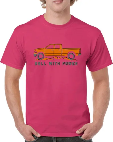 Vista 176 de Tee Hunt Camisetas gráficas y camisetas sin mangas para hombre Roll with Power Pickup Truck