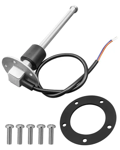 Vista 5 de Sensor de Nivel de Combustible, Agua y Gas de Acero Inoxidable Impermeable de 0-90ohm, Unidad de Envío de Tanque de Combustible para Barco