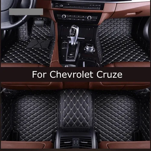 Vista 2 de Tapete de coche personalizado para chevrolets Cruze Foot Accesorios Alfombras (Color Negro)