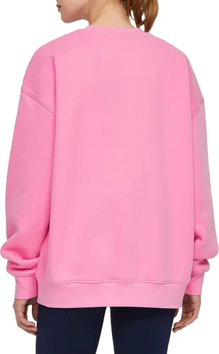 Vista 3 de THE GYM PEOPLE Sudadera de forro polar con cuello redondo y ajuste holgado para mujer