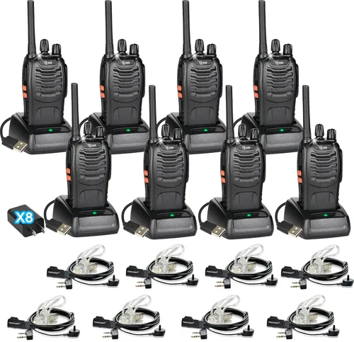 Vista 11 de TIDRADIO 5.5 Mile Walkie Talkies with 6-Way Charger +Wireless Programmer
