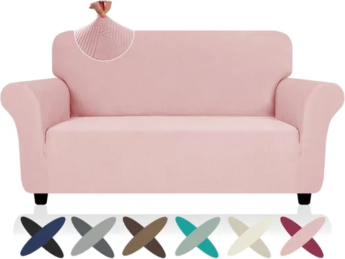 Vista 98 de ZNSAYOTX Funda súper elástica para silla (30"-47"), nuevas fundas de silla a rayas para sala de estar, aptas para perros y mascotas, protector
